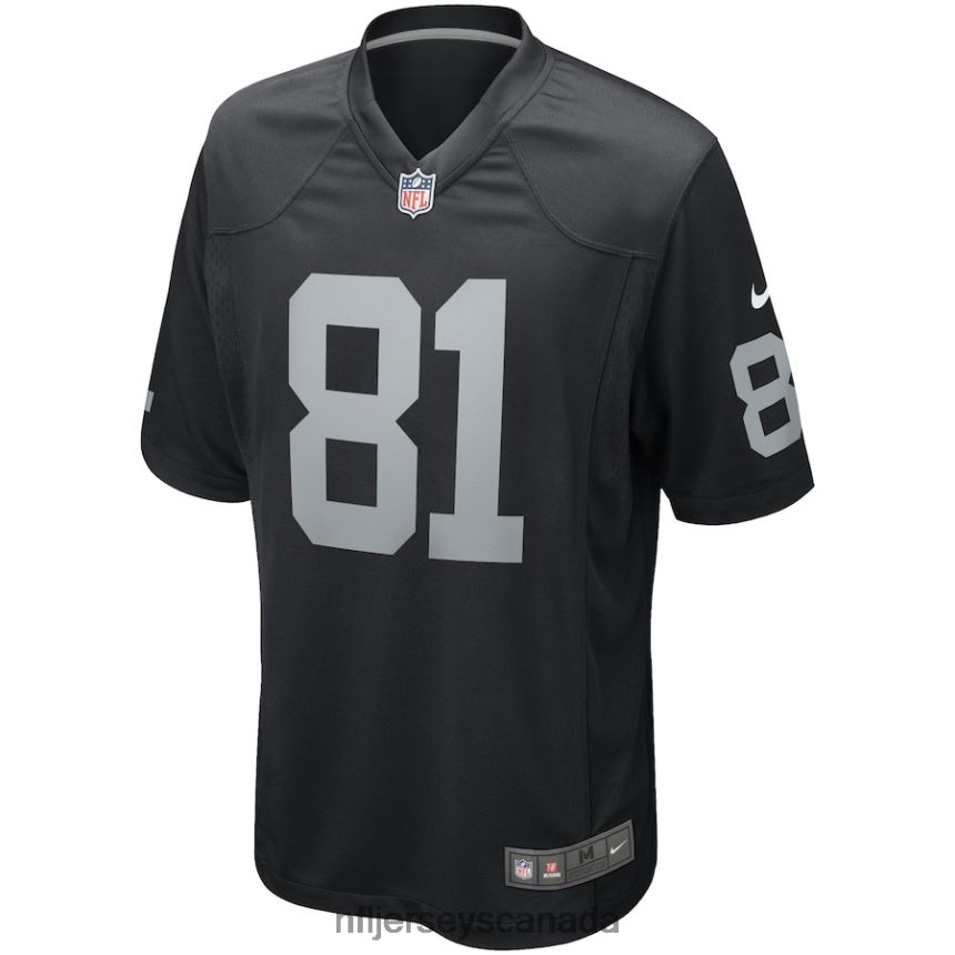 Men Las Vegas Raiders Tim Brown Nike Black Game Retired Player Jersey Clothing NFL TBXFR6710