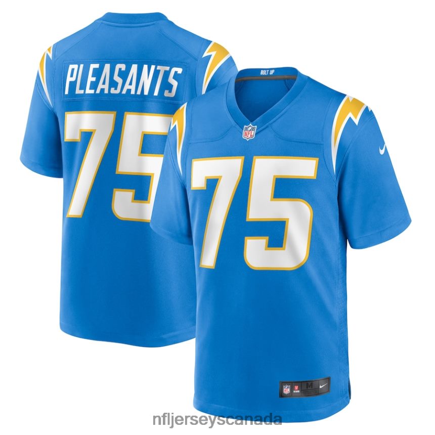 Men Los Angeles Chargers Austen Pleasants Nike Powder Blue Home Game Player Jersey Clothing NFL TBXFR66627