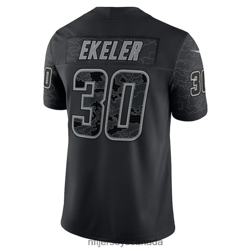 Men Los Angeles Chargers Austin Ekeler Nike Black RFLCTV Limited Jersey Clothing NFL TBXFR62486