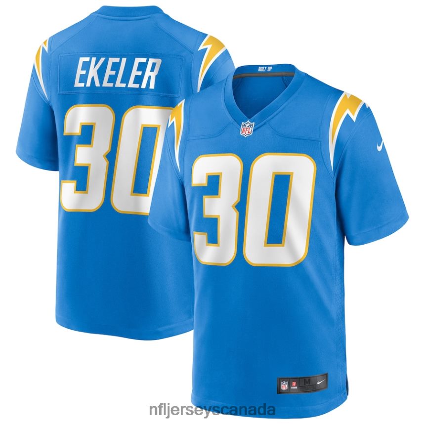 Men Los Angeles Chargers Austin Ekeler Nike Powder Blue Game Player Jersey Clothing NFL TBXFR6768