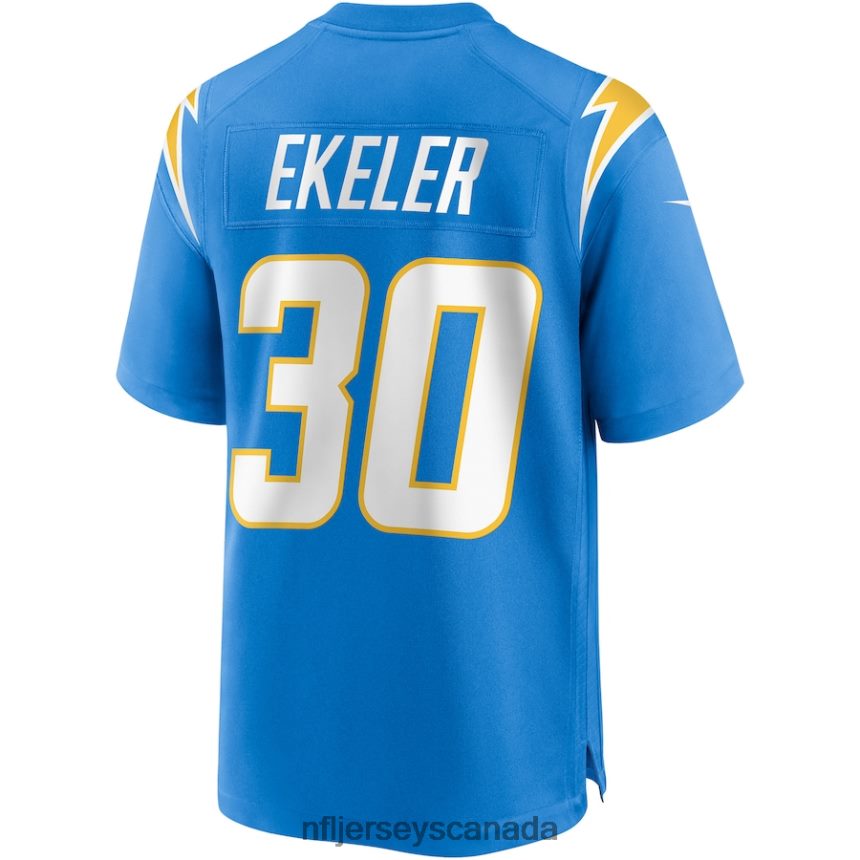 Men Los Angeles Chargers Austin Ekeler Nike Powder Blue Game Player Jersey Clothing NFL TBXFR6768