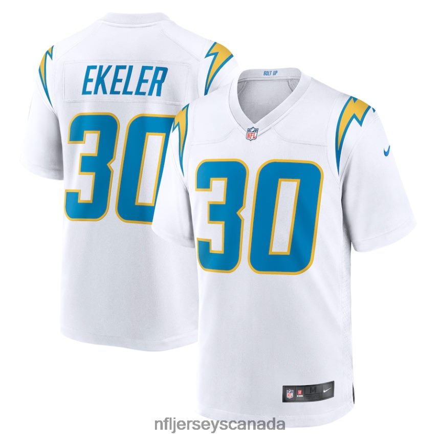 Men Los Angeles Chargers Austin Ekeler Nike White Game Jersey Clothing NFL TBXFR61077