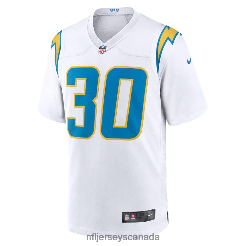 Men Los Angeles Chargers Austin Ekeler Nike White Game Jersey Clothing NFL TBXFR61077