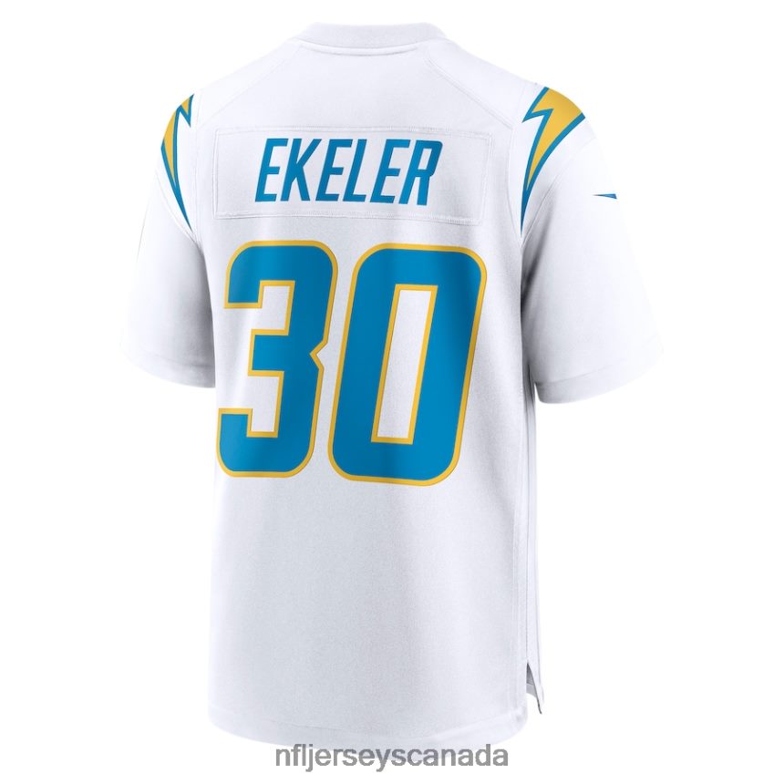 Men Los Angeles Chargers Austin Ekeler Nike White Game Jersey Clothing NFL TBXFR61077