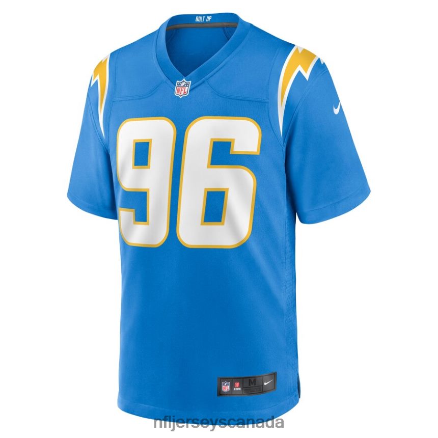 Men Los Angeles Chargers Breiden Fehoko Nike Powder Blue Game Player Jersey Clothing NFL TBXFR62664