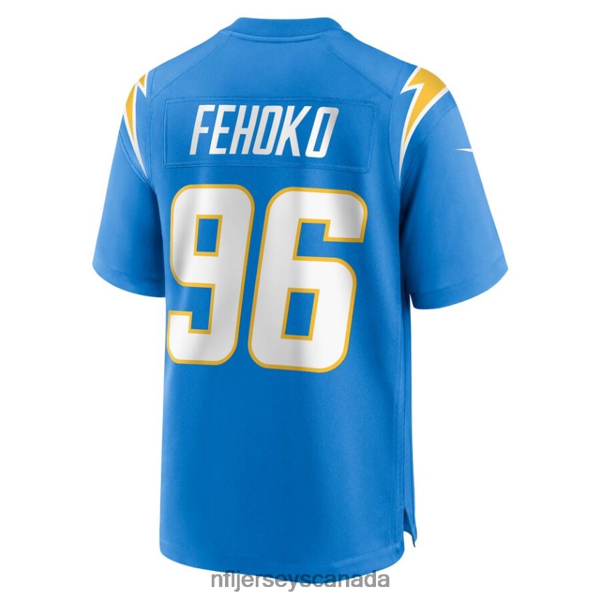 Men Los Angeles Chargers Breiden Fehoko Nike Powder Blue Game Player Jersey Clothing NFL TBXFR62664