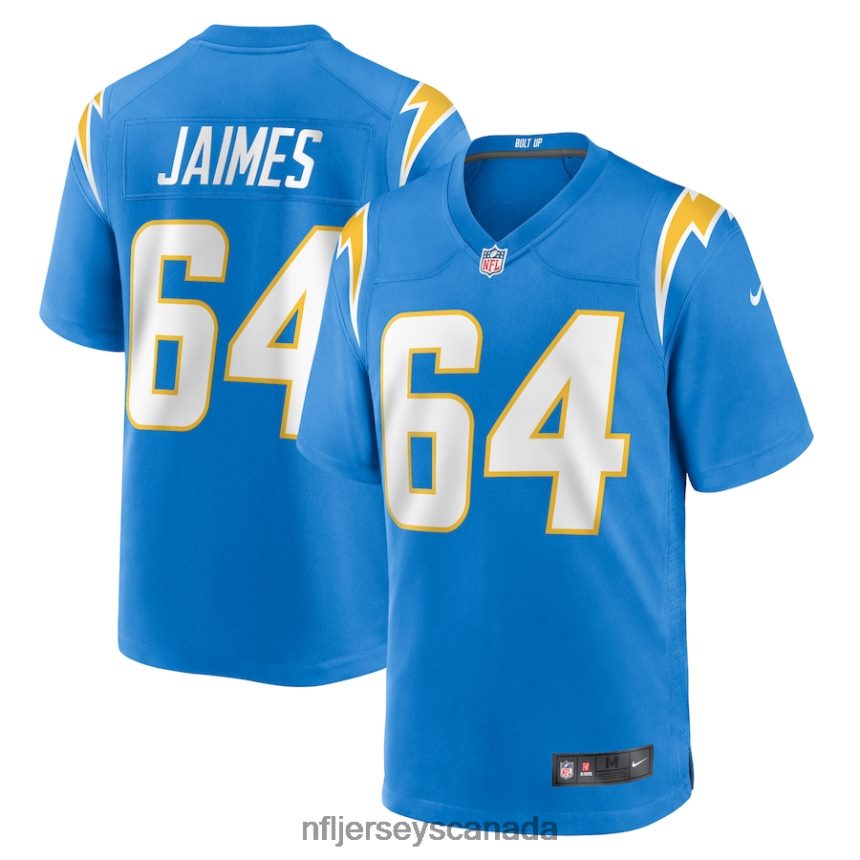 Men Los Angeles Chargers Brenden Jaimes Nike Powder Blue Game Jersey Clothing NFL TBXFR66515