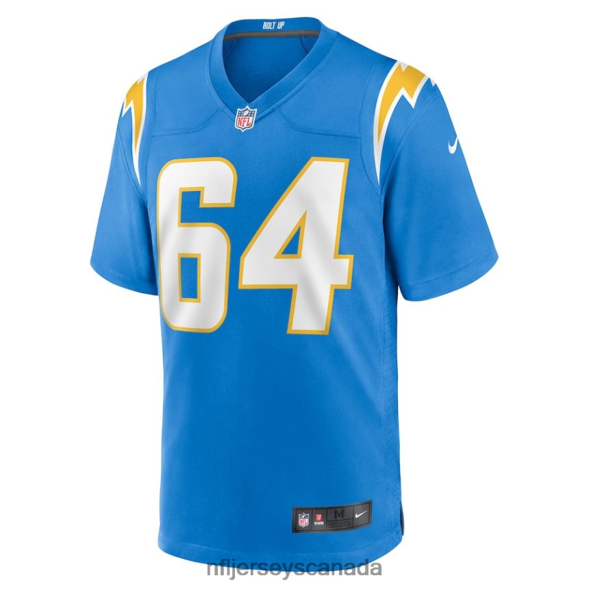 Men Los Angeles Chargers Brenden Jaimes Nike Powder Blue Game Jersey Clothing NFL TBXFR66515