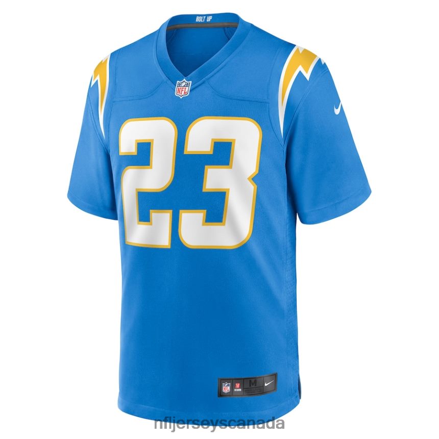 Men Los Angeles Chargers Bryce Callahan Nike Powder Blue Game Jersey Clothing NFL TBXFR64759