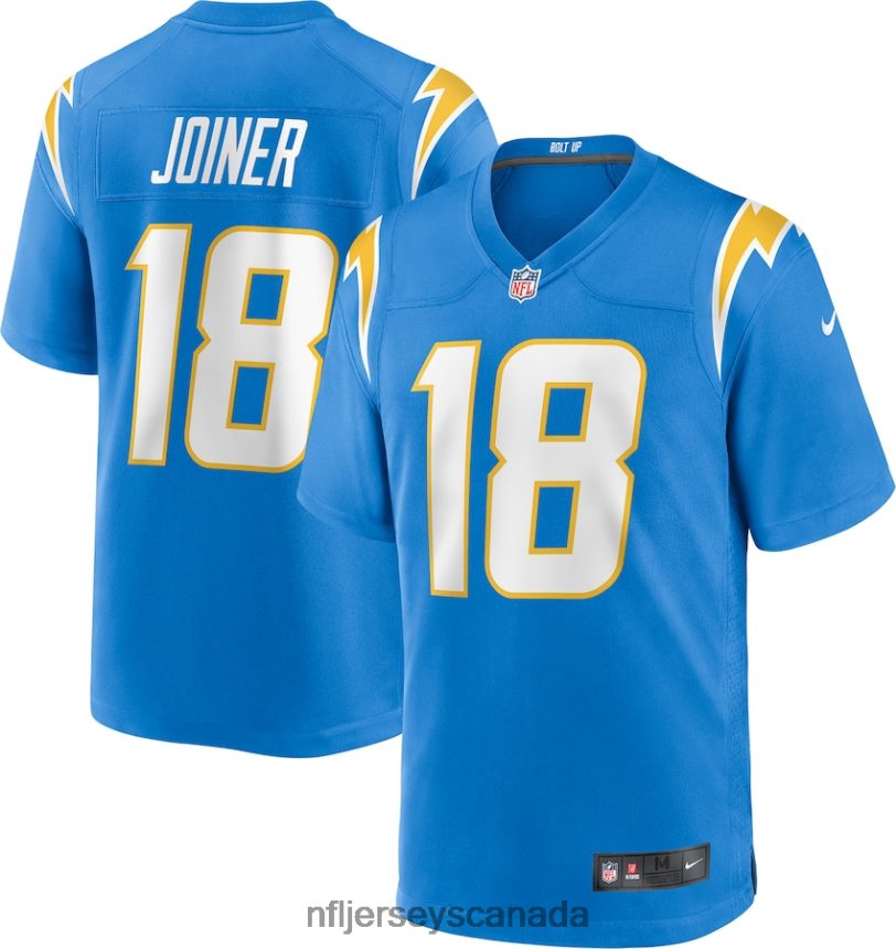 Men Los Angeles Chargers Charlie Joiner Nike Powder Blue Game Retired Player Jersey Clothing NFL TBXFR64782