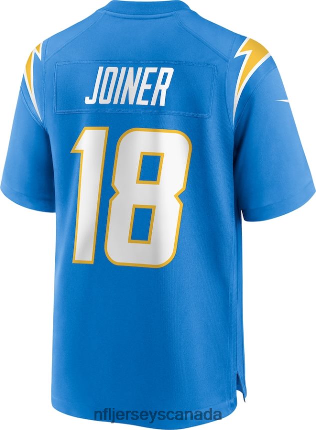 Men Los Angeles Chargers Charlie Joiner Nike Powder Blue Game Retired Player Jersey Clothing NFL TBXFR64782
