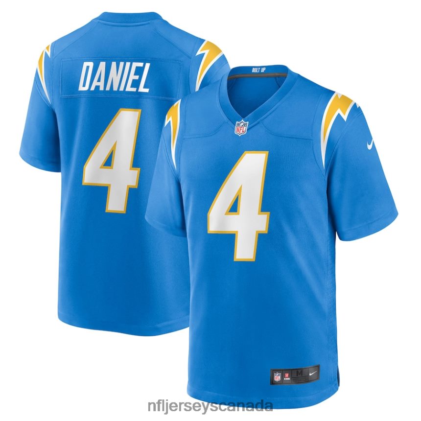Men Los Angeles Chargers Chase Daniel Nike Powder Blue Game Jersey Clothing NFL TBXFR64769