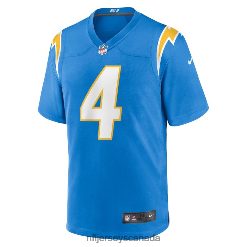 Men Los Angeles Chargers Chase Daniel Nike Powder Blue Game Jersey Clothing NFL TBXFR64769