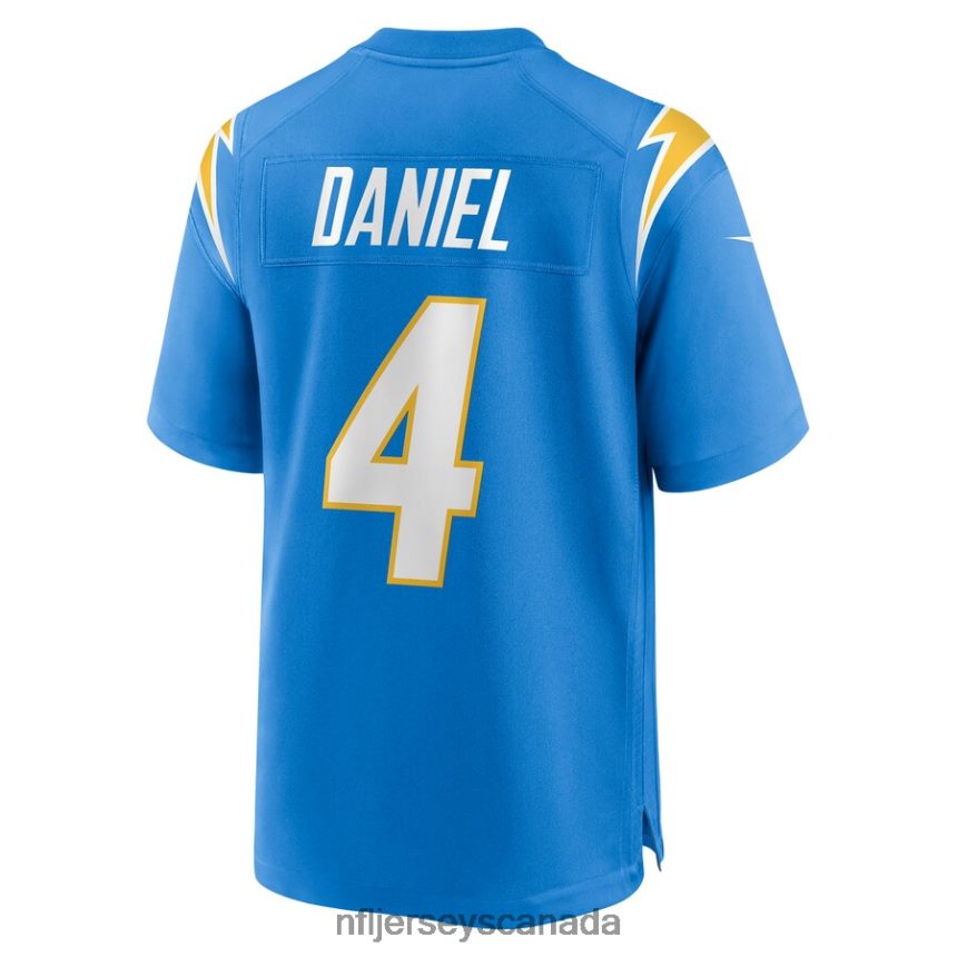 Men Los Angeles Chargers Chase Daniel Nike Powder Blue Game Jersey Clothing NFL TBXFR64769