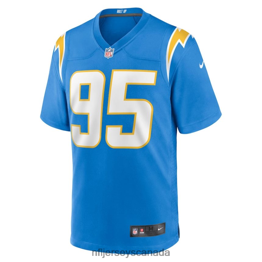 Men Los Angeles Chargers Christian Covington Nike Powder Blue Game Jersey Clothing NFL TBXFR64753