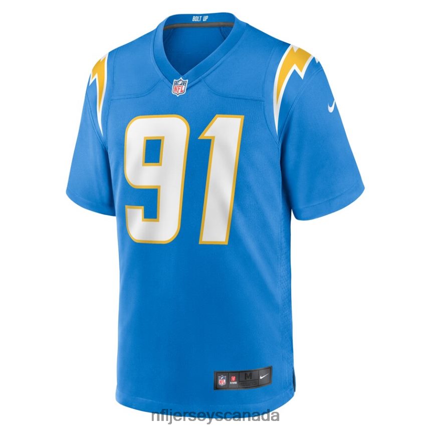 Men Los Angeles Chargers Christopher Hinton Nike Powder Blue Home Game Player Jersey Clothing NFL TBXFR66801