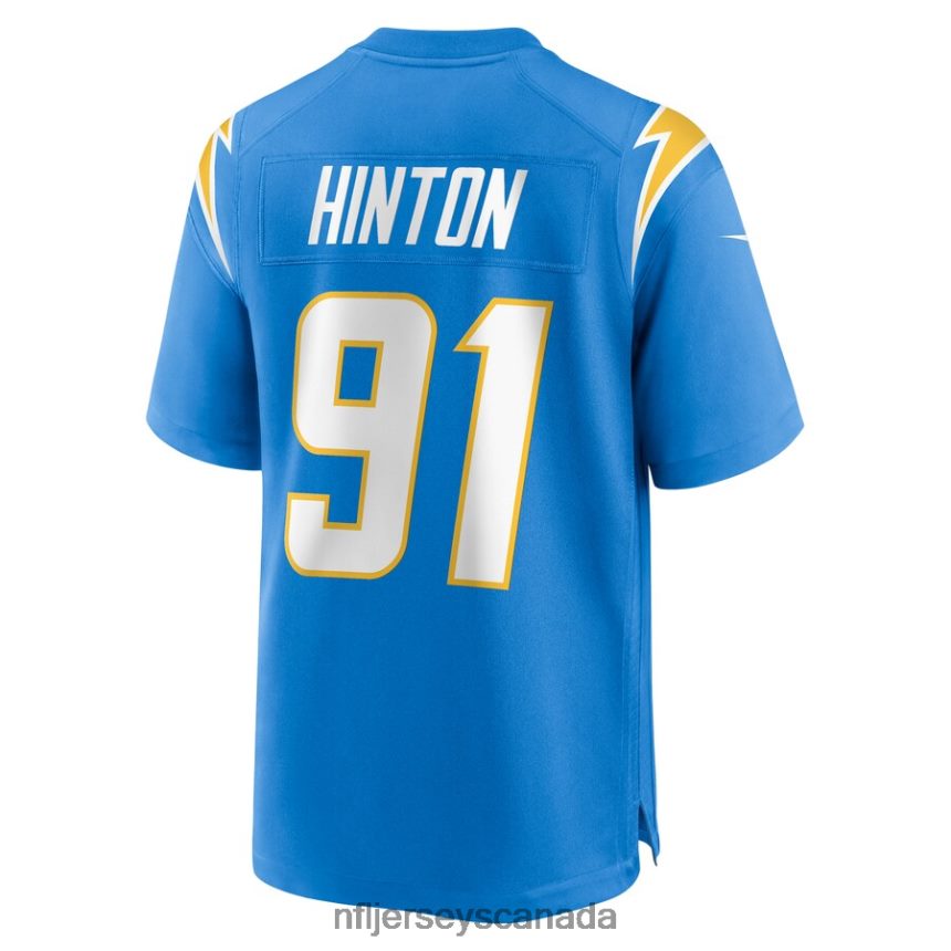 Men Los Angeles Chargers Christopher Hinton Nike Powder Blue Home Game Player Jersey Clothing NFL TBXFR66801