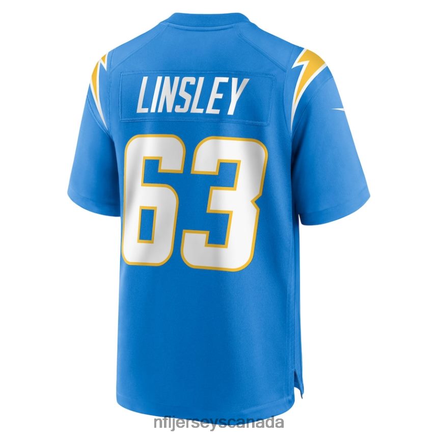 Men Los Angeles Chargers Corey Linsley Nike Powder Blue Game Player Jersey Clothing NFL TBXFR64618