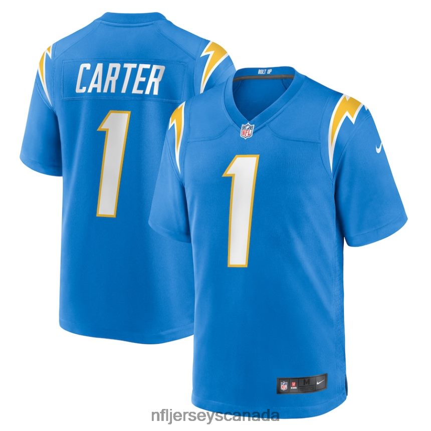 Men Los Angeles Chargers DeAndre Carter Nike Powder Blue Home Game Player Jersey Clothing NFL TBXFR64634