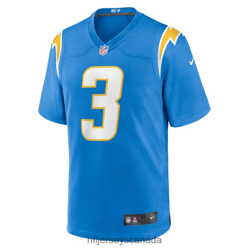 Men Los Angeles Chargers Derwin James Jr Nike Powder Blue Game Jersey Clothing NFL TBXFR6557