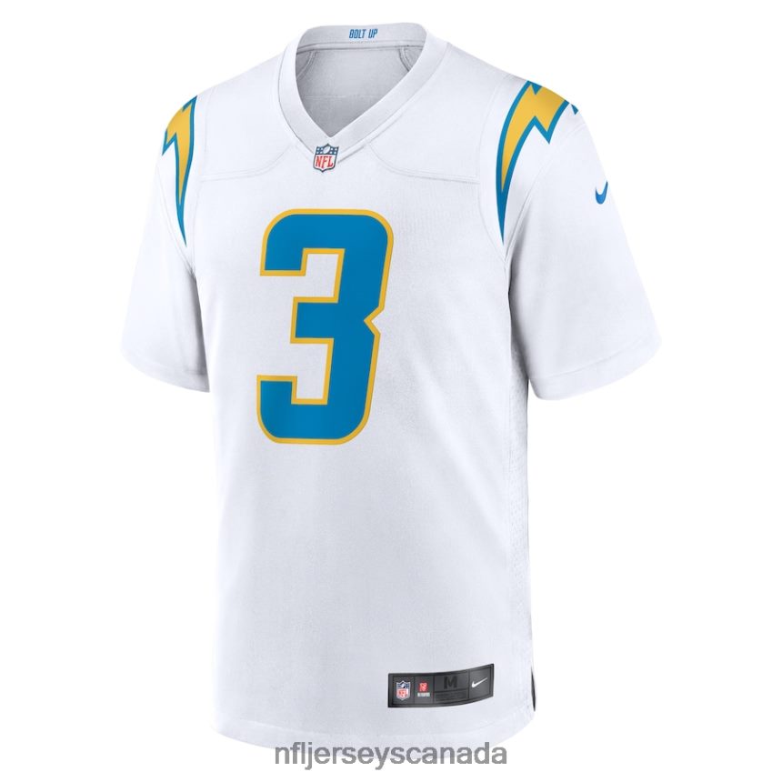 Men Los Angeles Chargers Derwin James Jr Nike White Game Jersey Clothing NFL TBXFR6510