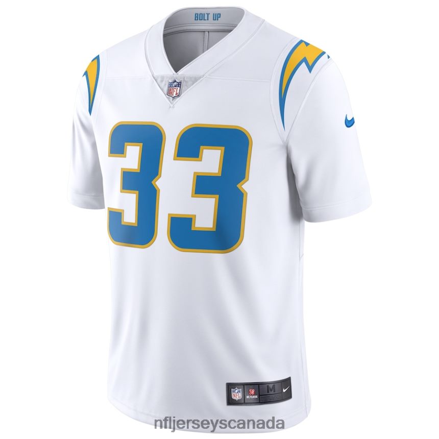 Men Los Angeles Chargers Derwin James Nike White Vapor Limited Jersey Clothing NFL TBXFR63904