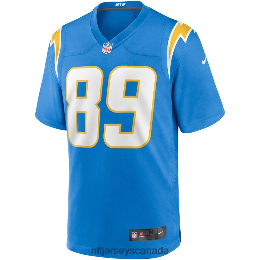 Men Los Angeles Chargers Donald Parham Jr Nike Powder Blue Game Jersey Clothing NFL TBXFR63801