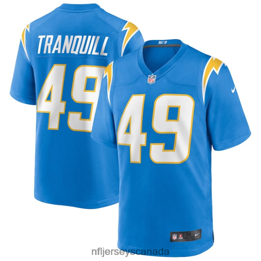 Men Los Angeles Chargers Drue Tranquill Nike Powder Blue Game Jersey Clothing NFL TBXFR6793