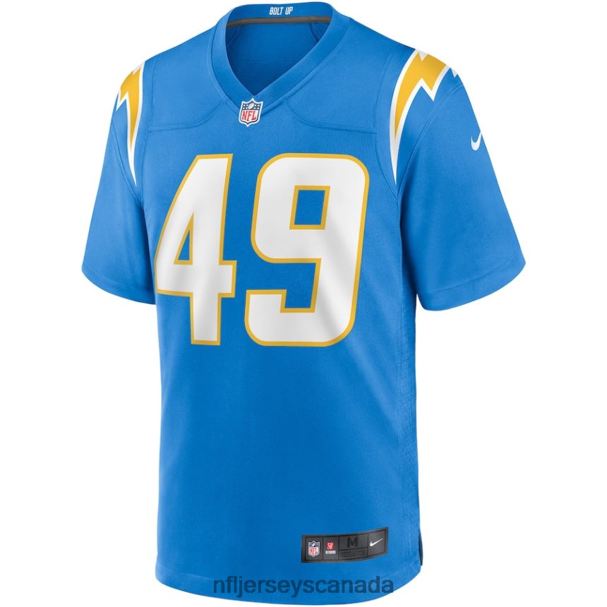 Men Los Angeles Chargers Drue Tranquill Nike Powder Blue Game Jersey Clothing NFL TBXFR6793
