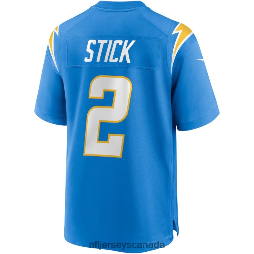 Men Los Angeles Chargers Easton Stick Nike Powder Blue Game Jersey Clothing NFL TBXFR65098