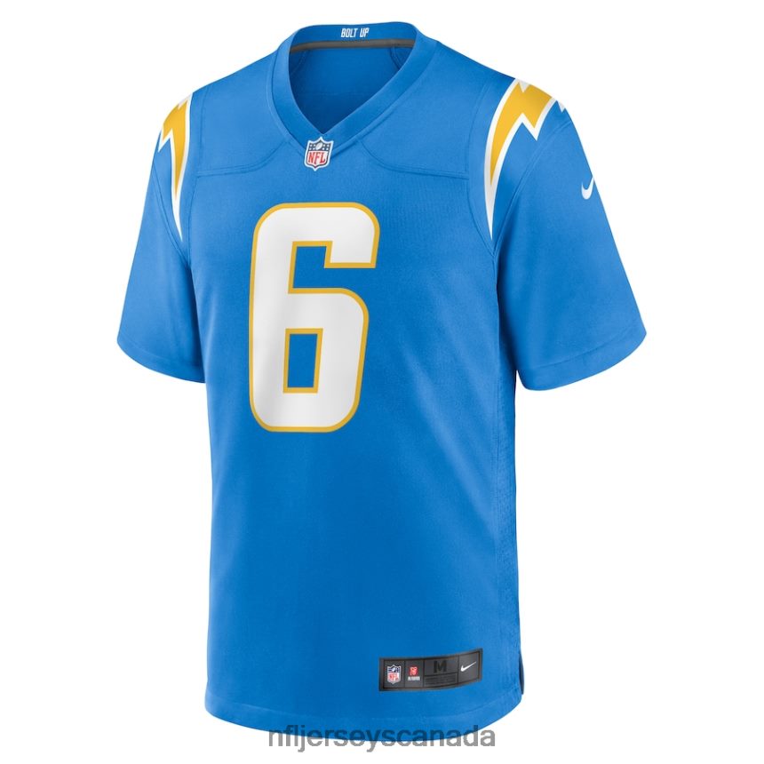 Men Los Angeles Chargers Eric Kendricks Nike Powder Blue Game Player Jersey Clothing NFL TBXFR6958