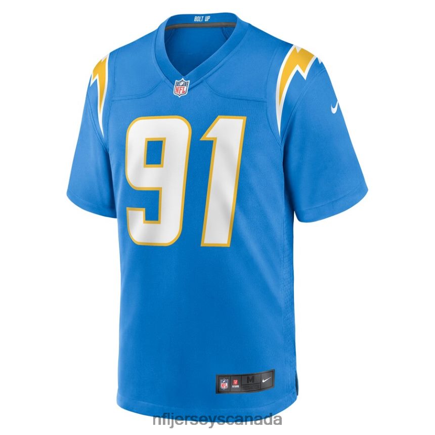 Men Los Angeles Chargers Forrest Merrill Nike Powder Blue Player Game Jersey Clothing NFL TBXFR66239