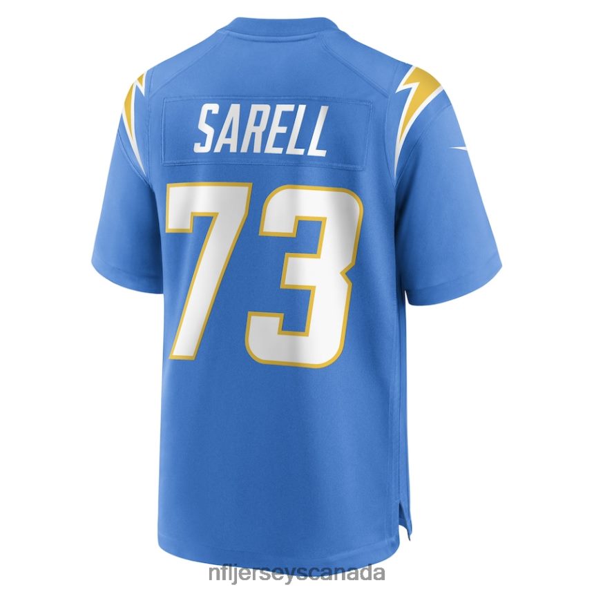 Men Los Angeles Chargers Foster Sarell Nike Powder Blue Game Player Jersey Clothing NFL TBXFR64791