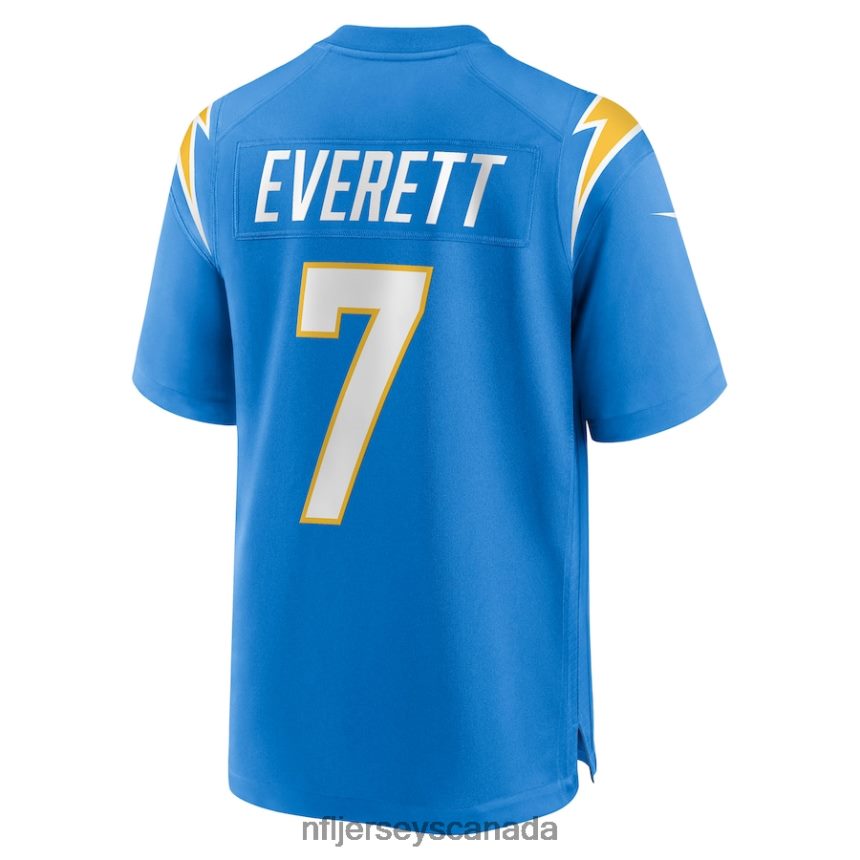 Men Los Angeles Chargers Gerald Everett Nike Powder Blue Player Game Jersey Clothing NFL TBXFR63367