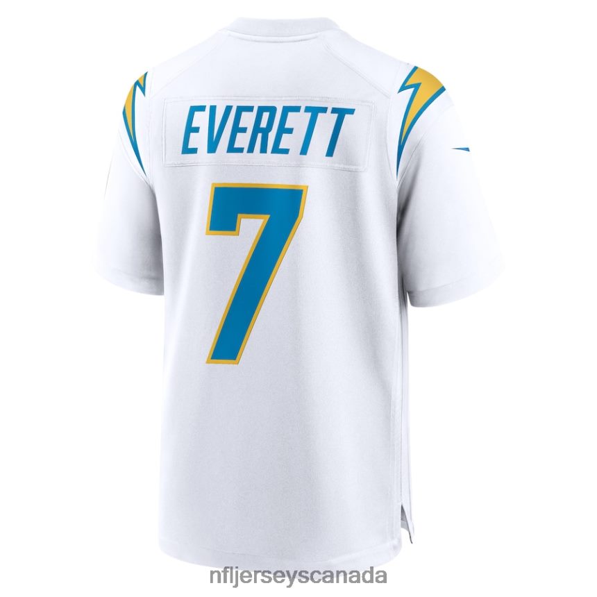 Men Los Angeles Chargers Gerald Everett Nike White Game Player Jersey Clothing NFL TBXFR66502