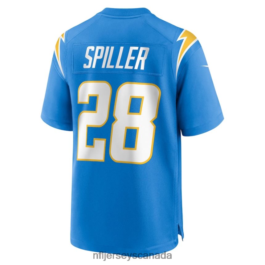 Men Los Angeles Chargers Isaiah Spiller Nike Powder Blue Game Jersey Clothing NFL TBXFR64619