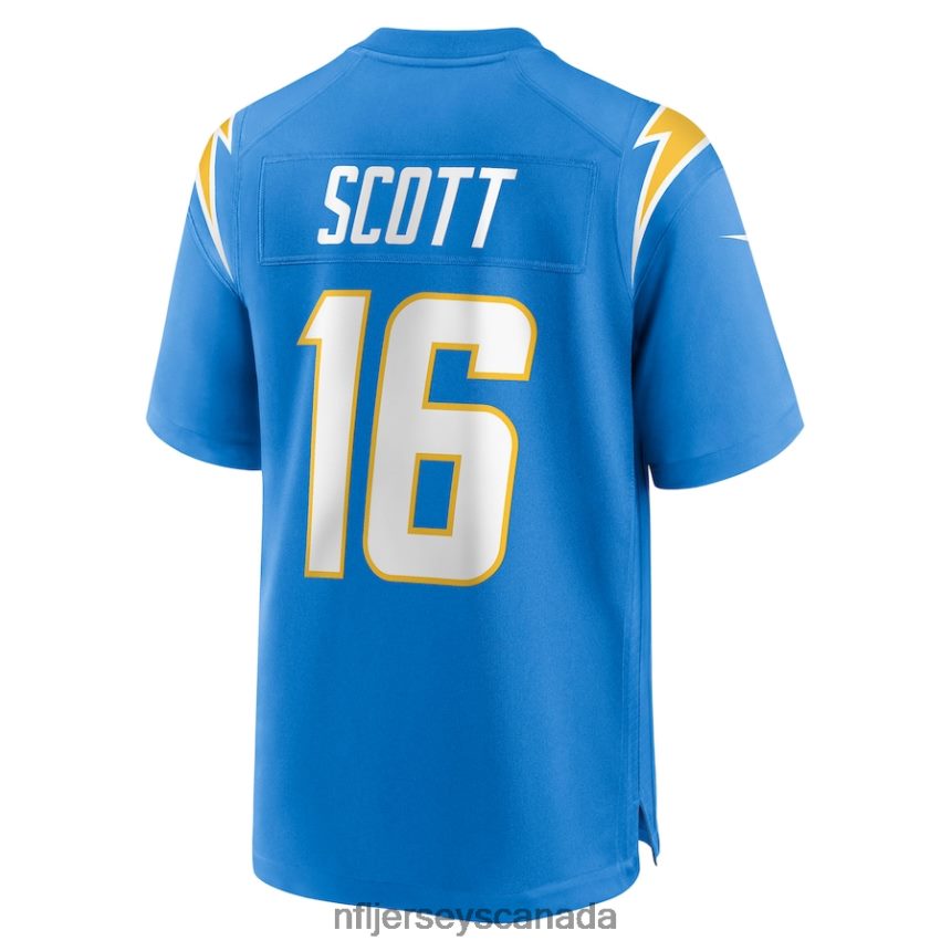 Men Los Angeles Chargers JK Scott Nike Powder Blue Game Jersey Clothing NFL TBXFR66341