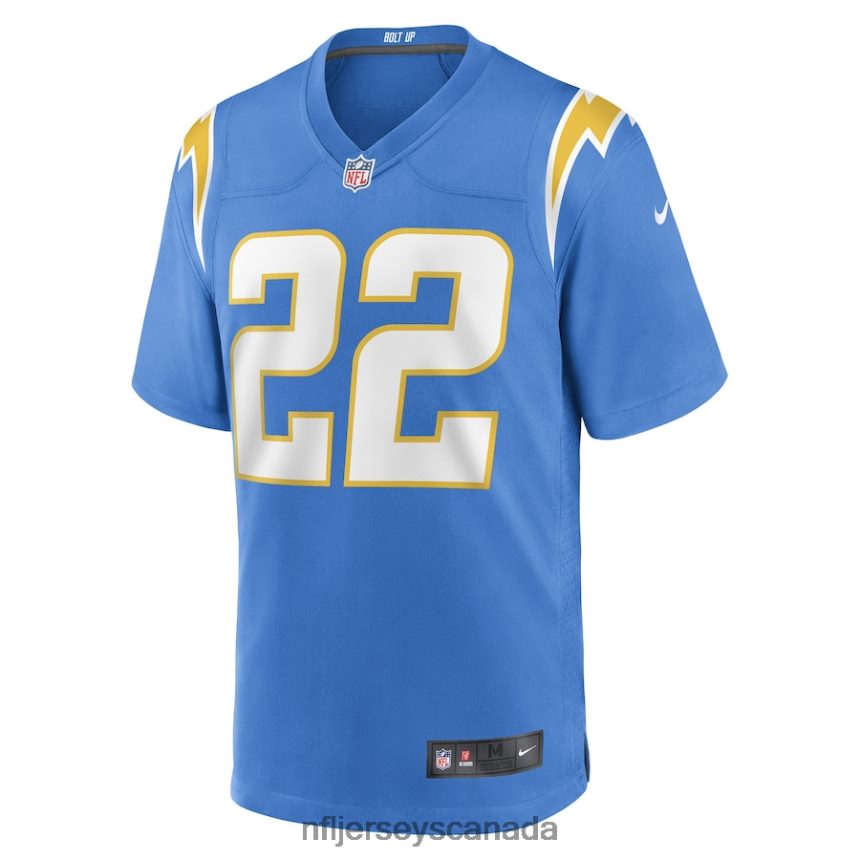 Men Los Angeles Chargers JT Woods Nike Powder Blue Game Player Jersey Clothing NFL TBXFR63799