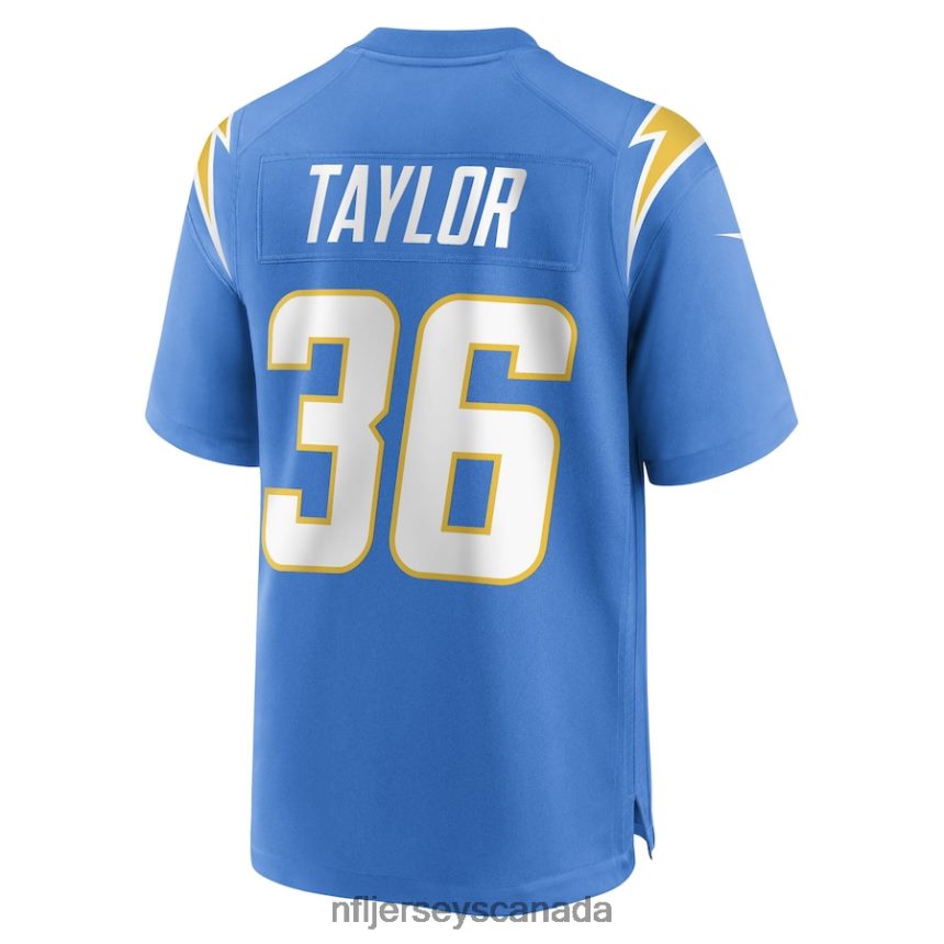 Men Los Angeles Chargers Ja\Sir Taylor Nike Powder Blue Game Player Jersey Clothing NFL TBXFR64772