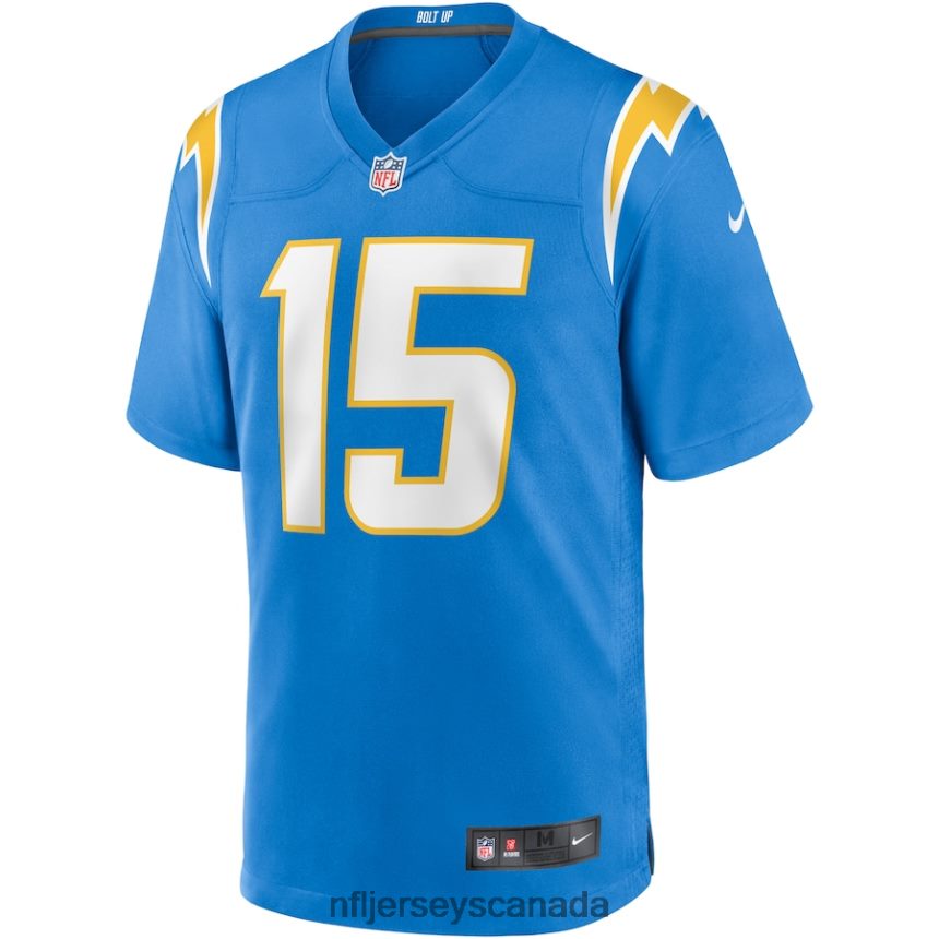 Men Los Angeles Chargers Jalen Guyton Nike Powder Blue Game Player Jersey Clothing NFL TBXFR64778