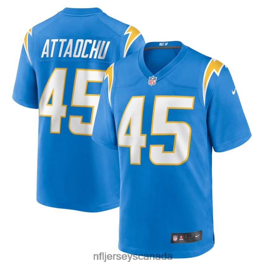Men Los Angeles Chargers Jeremiah Attaochu Nike Powder Blue Home Game Player Jersey Clothing NFL TBXFR63377