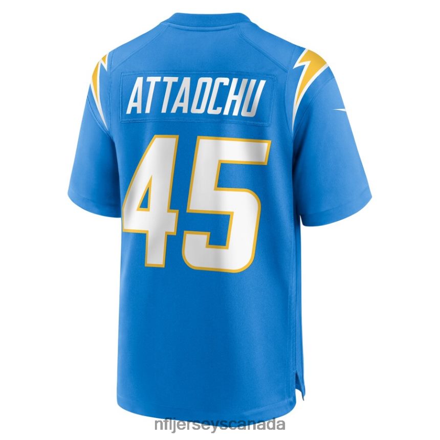 Men Los Angeles Chargers Jeremiah Attaochu Nike Powder Blue Home Game Player Jersey Clothing NFL TBXFR63377