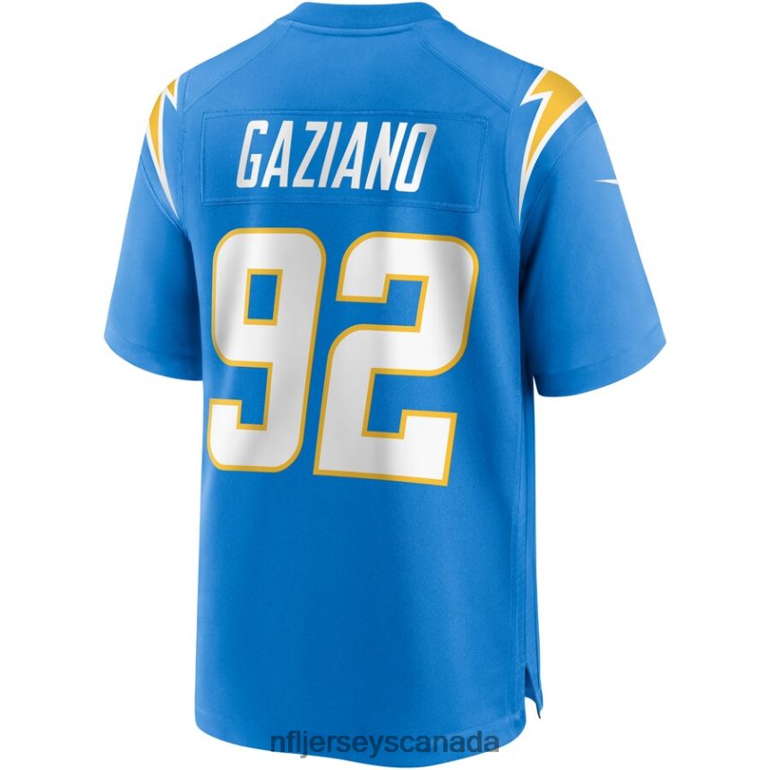 Men Los Angeles Chargers Joe Gaziano Nike Powder Blue Game Jersey Clothing NFL TBXFR66540
