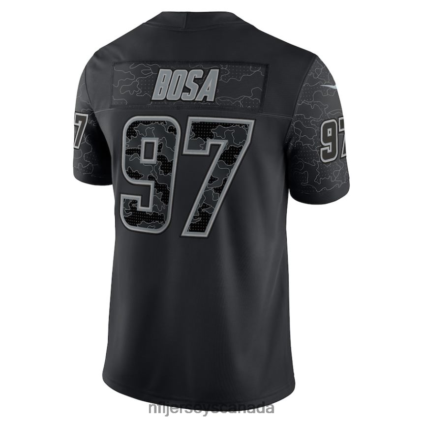 Men Los Angeles Chargers Joey Bosa Nike Black RFLCTV Limited Jersey Clothing NFL TBXFR62305