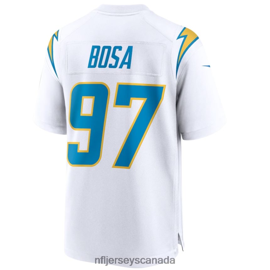 Men Los Angeles Chargers Joey Bosa Nike White Game Jersey Clothing NFL TBXFR62595