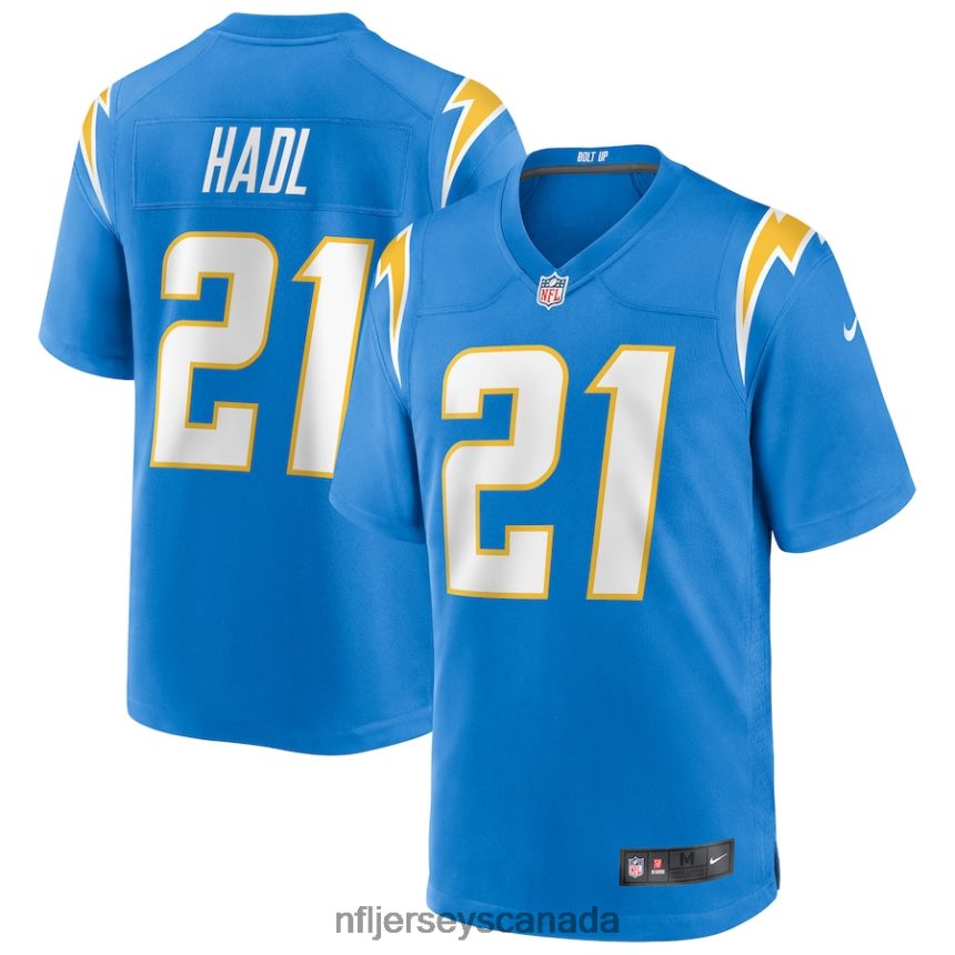 Men Los Angeles Chargers John Hadl Nike Powder Blue Game Retired Player Jersey Clothing NFL TBXFR65341