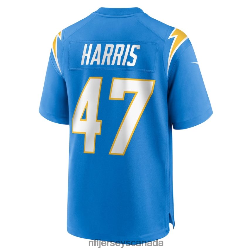 Men Los Angeles Chargers Josh Harris Nike Powder Blue Game Jersey Clothing NFL TBXFR64754