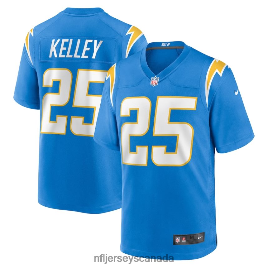 Men Los Angeles Chargers Joshua Kelley Nike Powder Blue Game Jersey Clothing NFL TBXFR64757