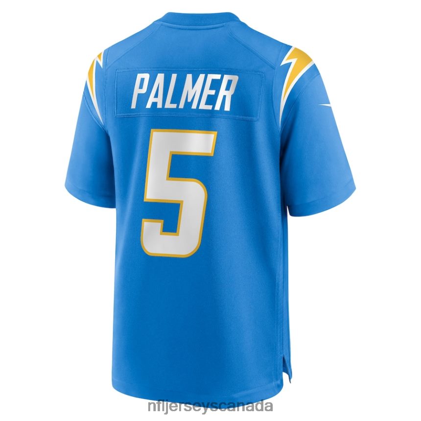 Men Los Angeles Chargers Joshua Palmer Nike Powder Blue Game Player Jersey Clothing NFL TBXFR62811