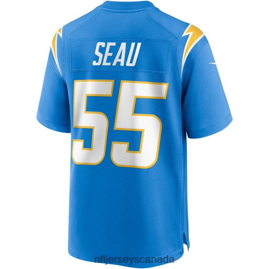 Men Los Angeles Chargers Junior Seau Nike Powder Blue Game Retired Player Jersey Clothing NFL TBXFR6858